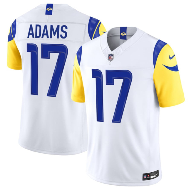 Men's Los Angeles Rams #17 Davante Adams White 2026 F.U.S.E. Vapor Limited Stitched Football Jersey